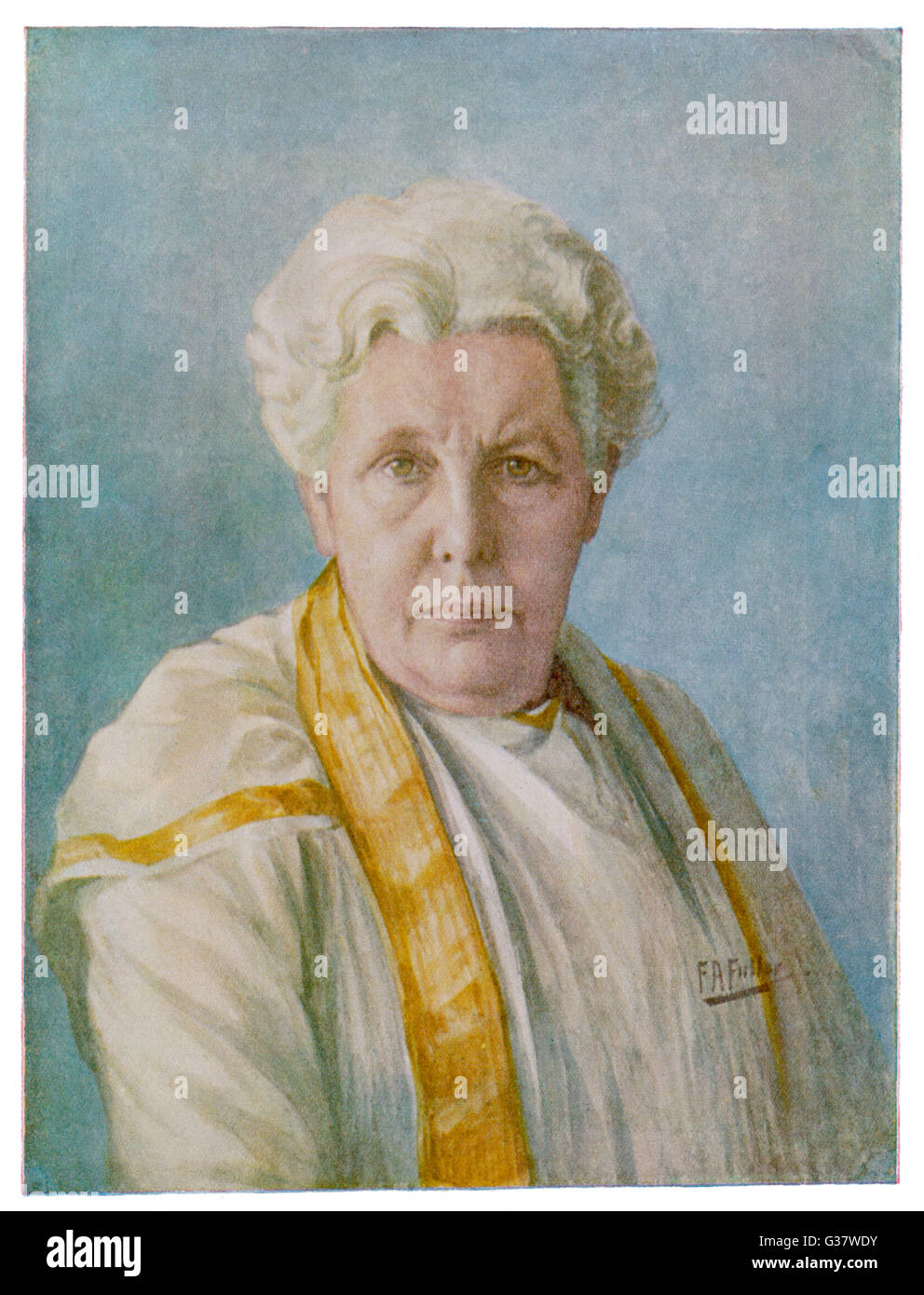 ANNIE BESANT English theosophist et leader politique indien - portrait Date : 1847 - 1933 Banque D'Images