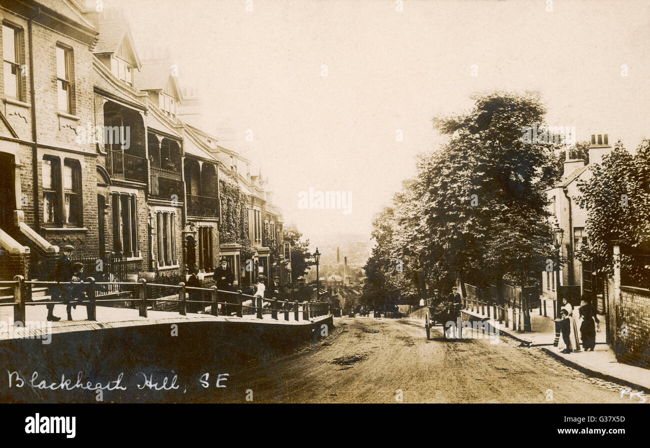 Blackheath Hill, Londres Date : Fin du 19e siècle Banque D'Images
