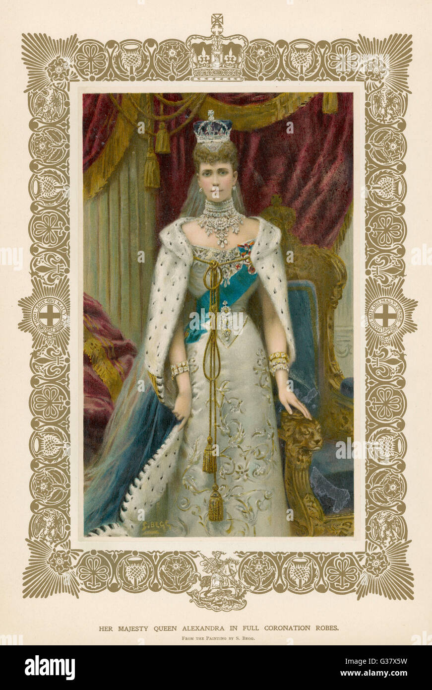 ALEXANDRA/COURONNEMENT Banque D'Images