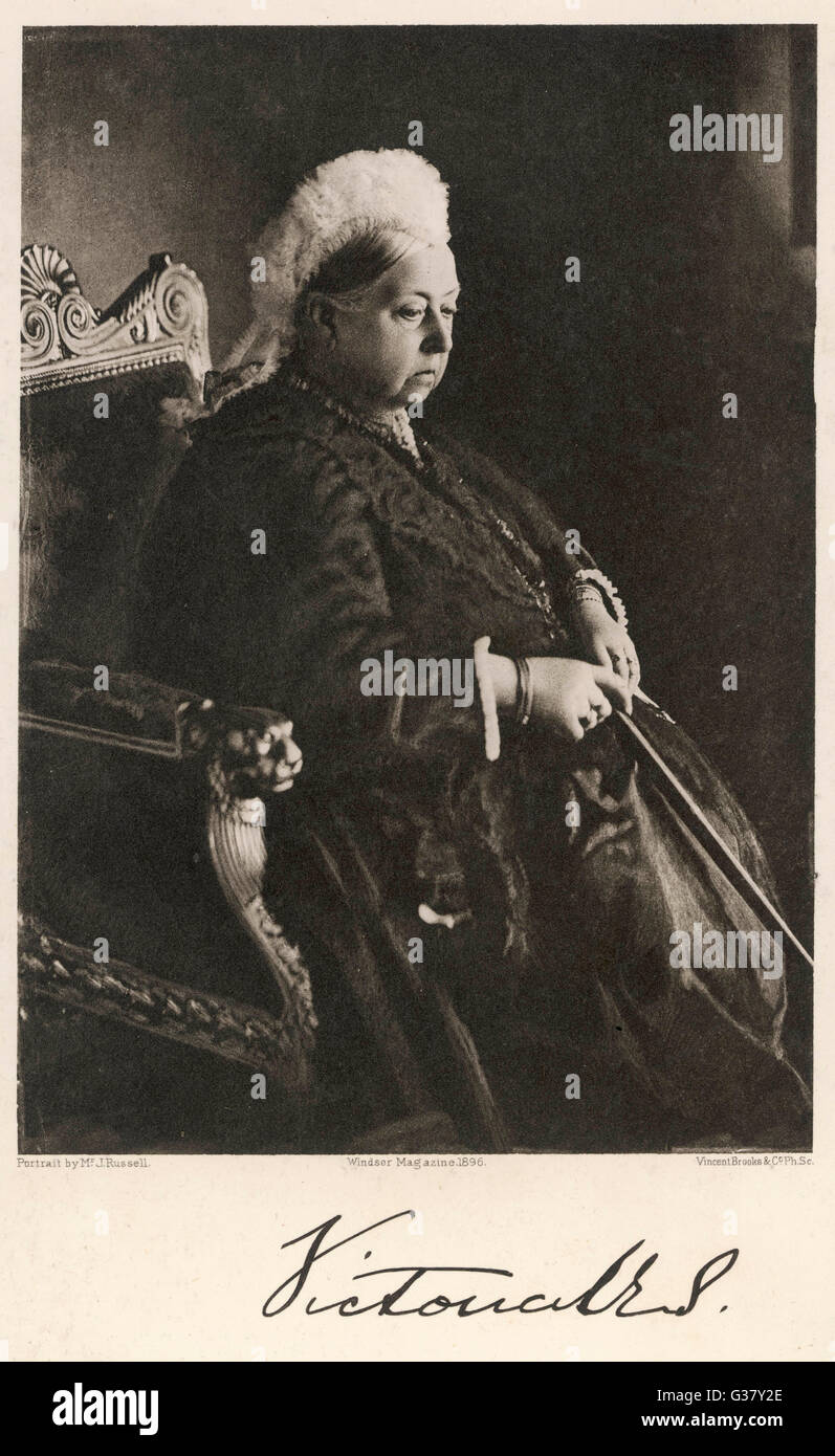 La reine Victoria (1819-1901), photographié ici en 1896. Banque D'Images