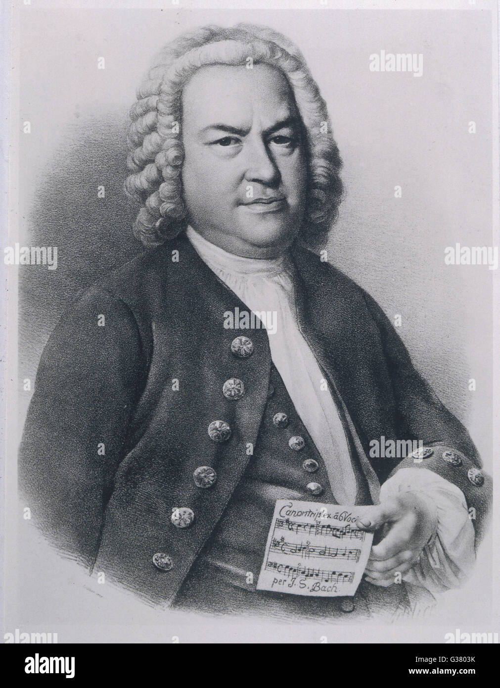 Johann Sebastian Bach Banque D'Images