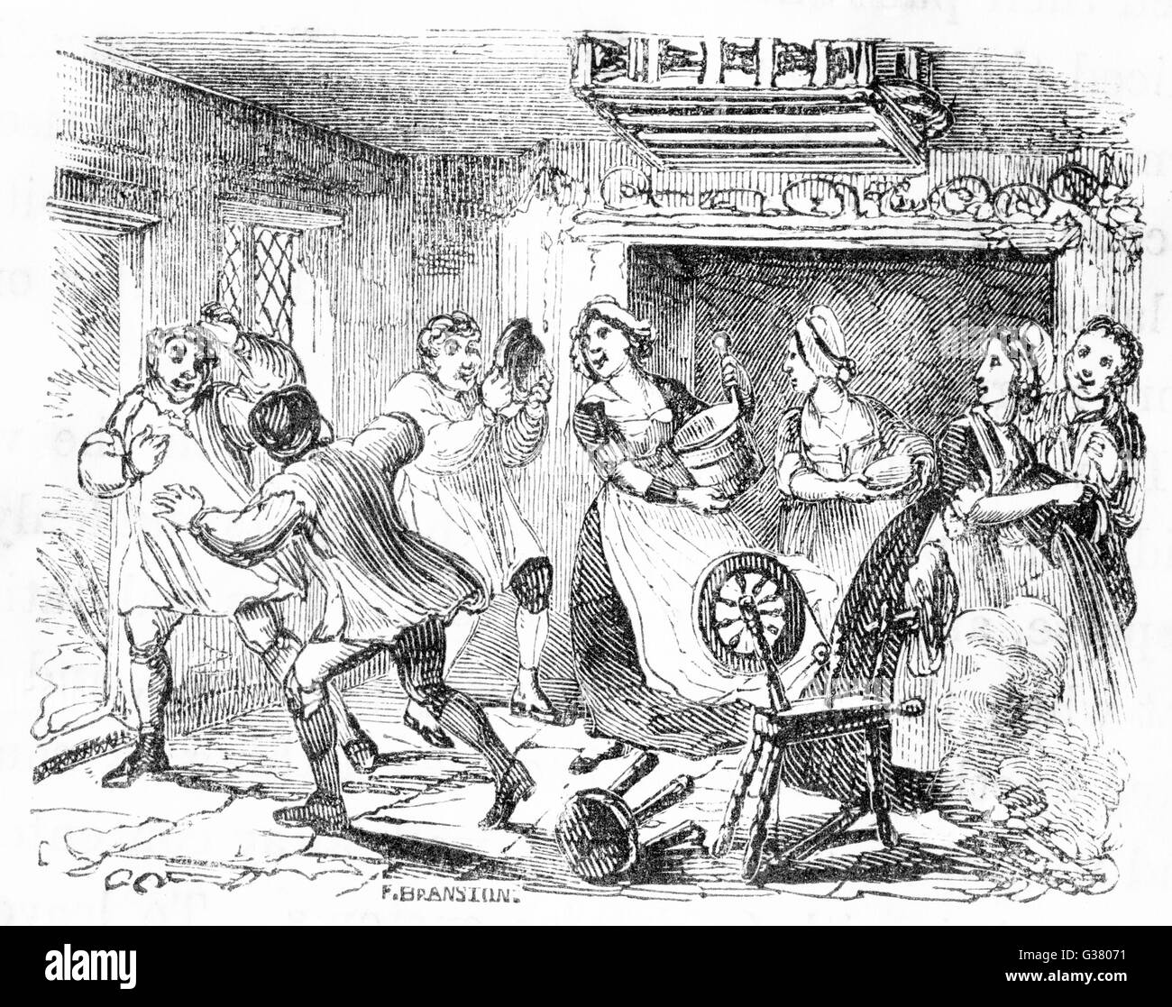 Jour de distaff Banque D'Images