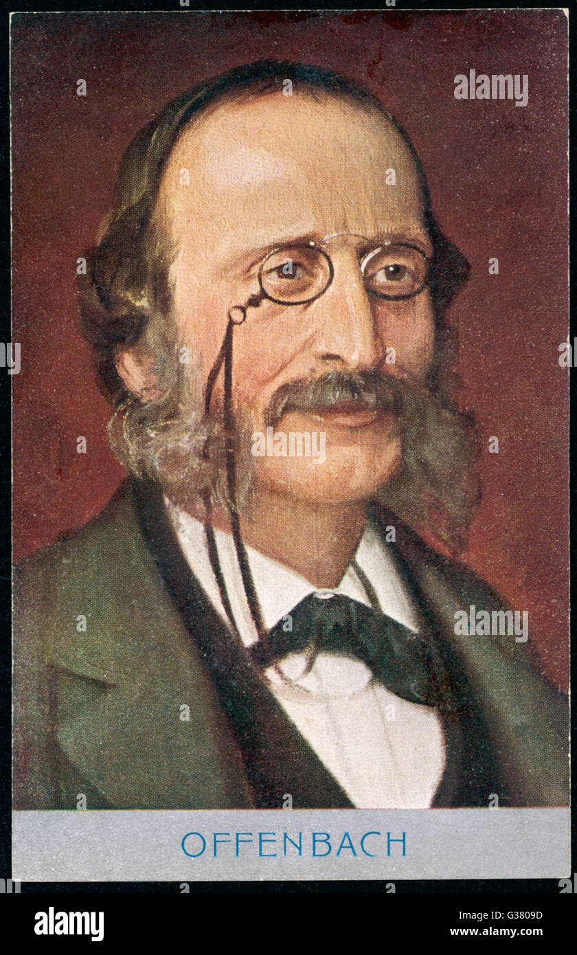 JACQUES OFFENBACH musicien français Date : 1819 - 1880 Banque D'Images