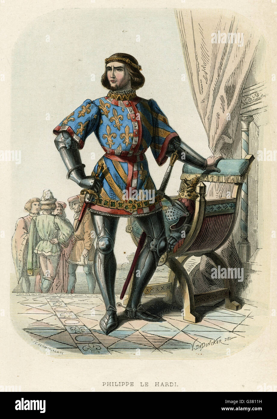 Philippe Iii Le Hardi Roi De France Second Fils De Louis Ix Date 1245 1285 Photo Stock Alamy