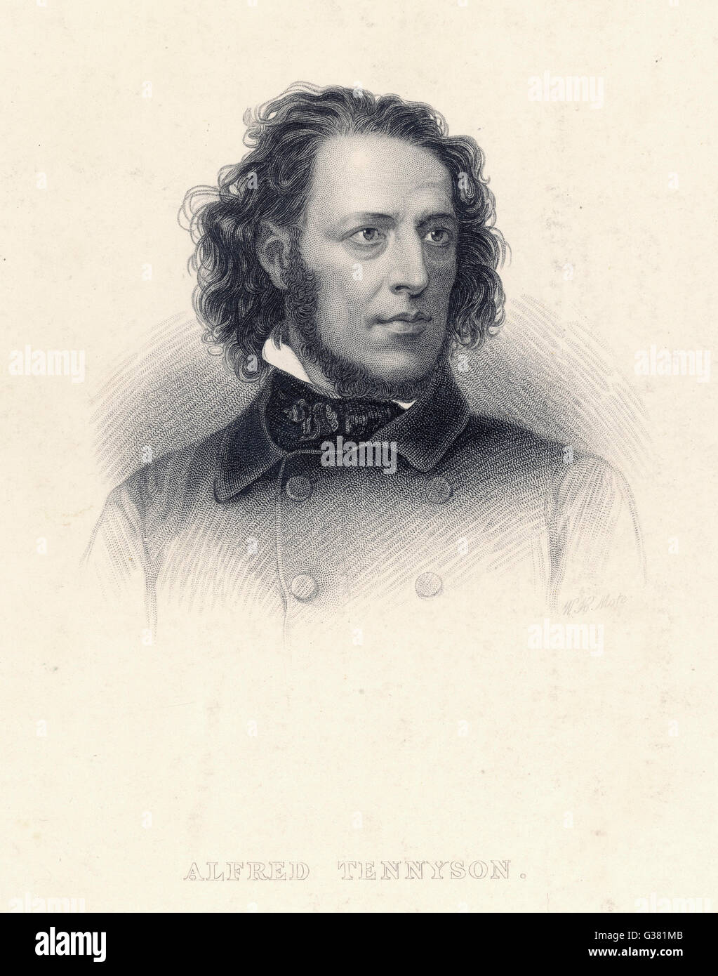 Alfred Tennyson - Mote Banque D'Images