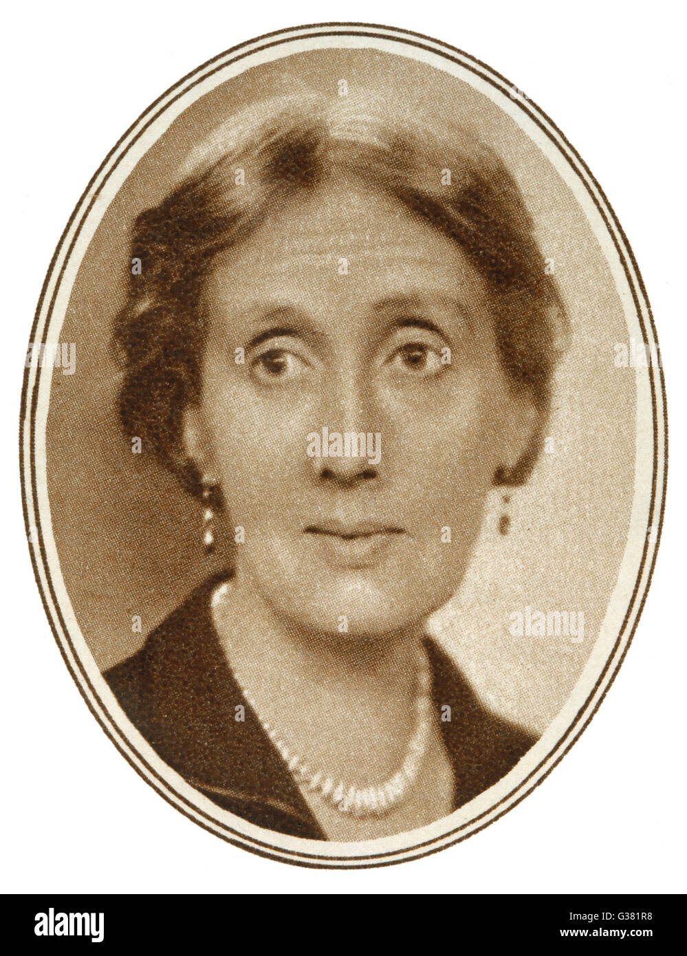 VIRGINIA WOOLF romancier anglais 1882 - 1941 Banque D'Images
