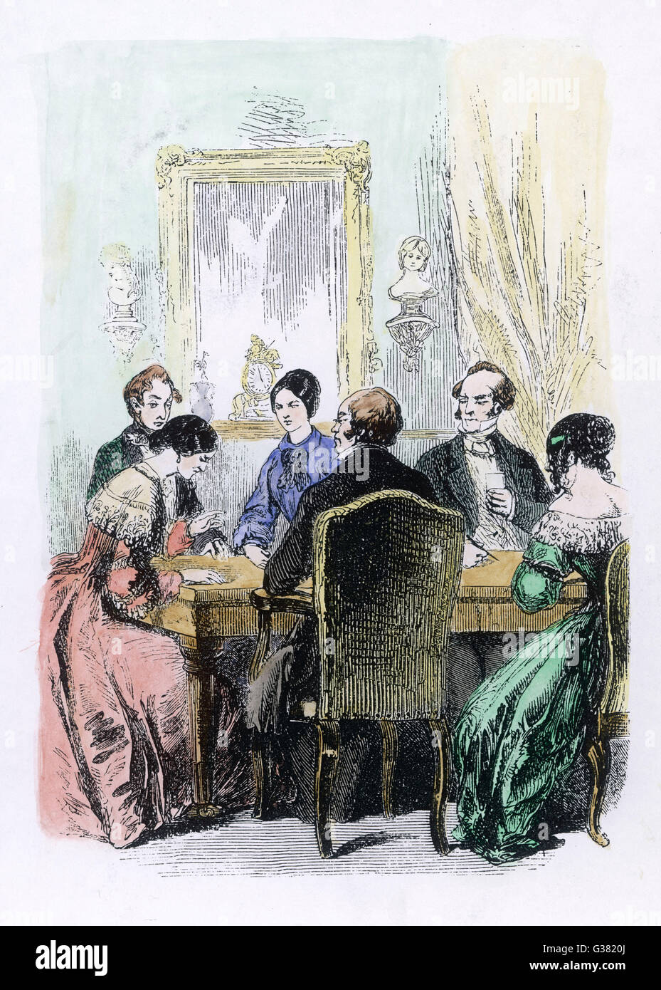 Seance 1850 Banque D'Images