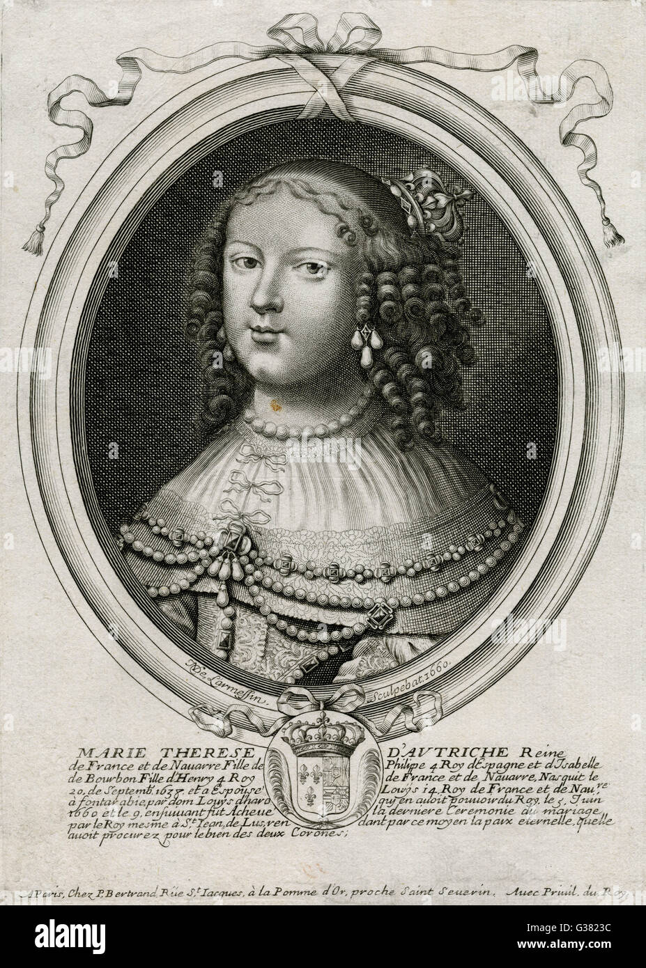 MARIE-THÉRÈSE (1638-83) Banque D'Images