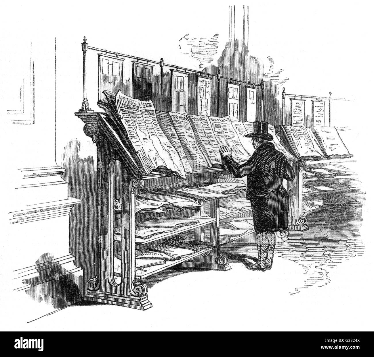 Journaux Lloyds 1846 Banque D'Images