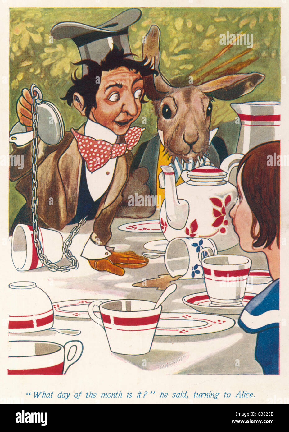 Charles Robinson - The Mad Hatters Tea Party Banque D'Images