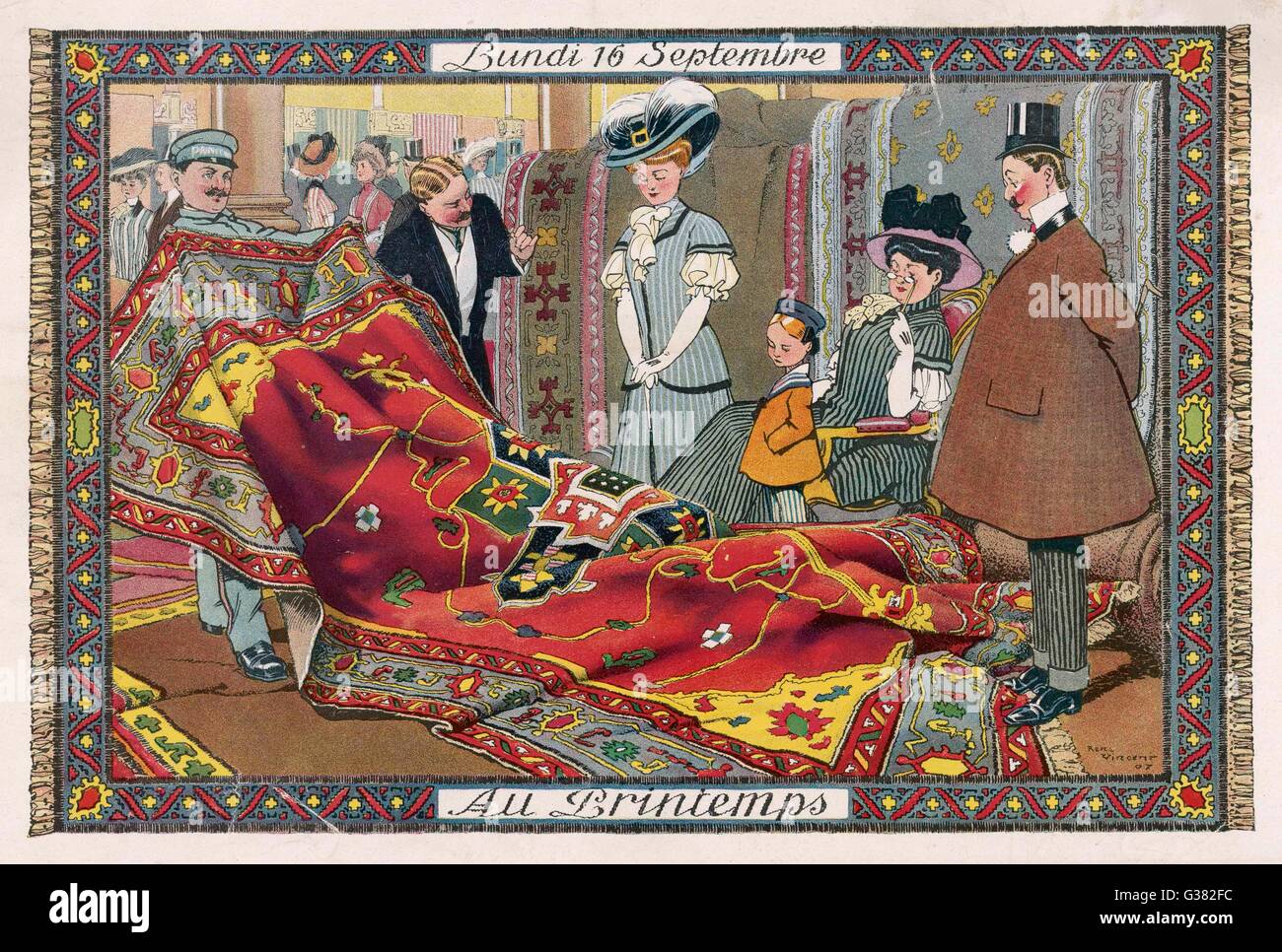 ACHETER UN TAPIS TURC Banque D'Images