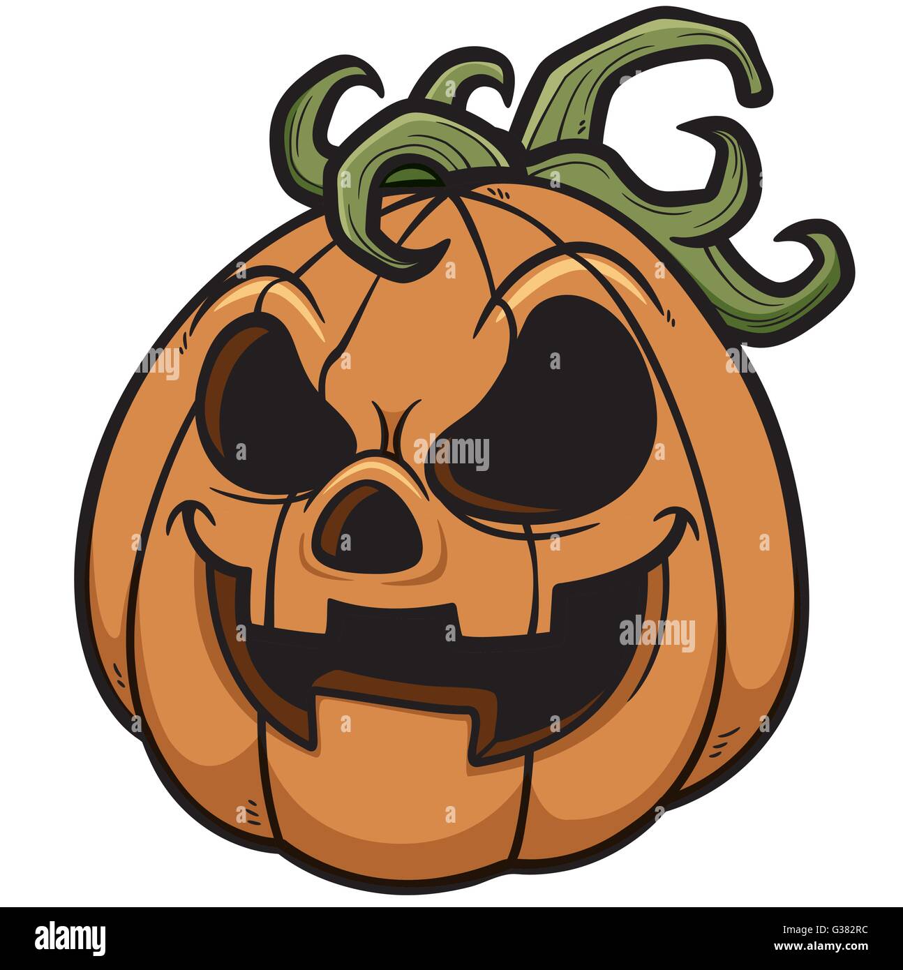 Illustration Vecteur de Cartoon Halloween citrouille Illustration de Vecteur