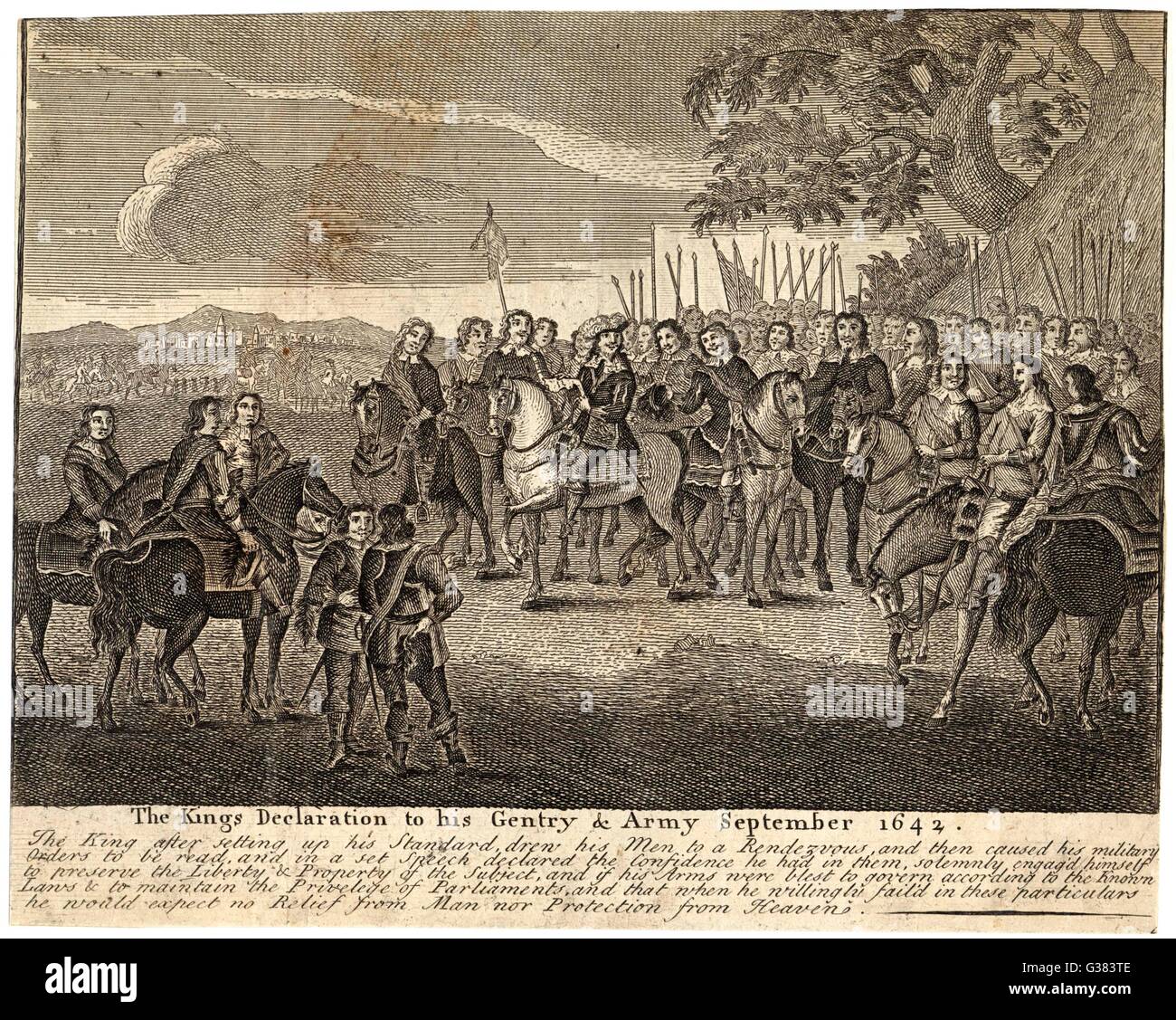 ROYAUME-UNI/GUERRE CIVILE/NORME Banque D'Images