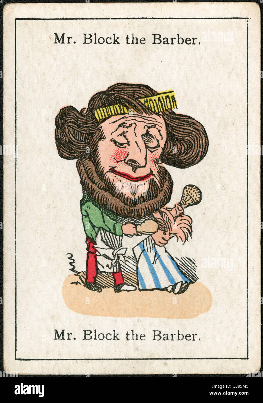 BLOC BARBER/MR Banque D'Images