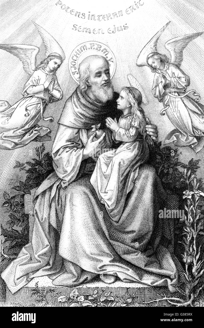 SAINT JOACHIM Père de la Vierge Marie Date : 1er siècle avant J.-C. Banque D'Images