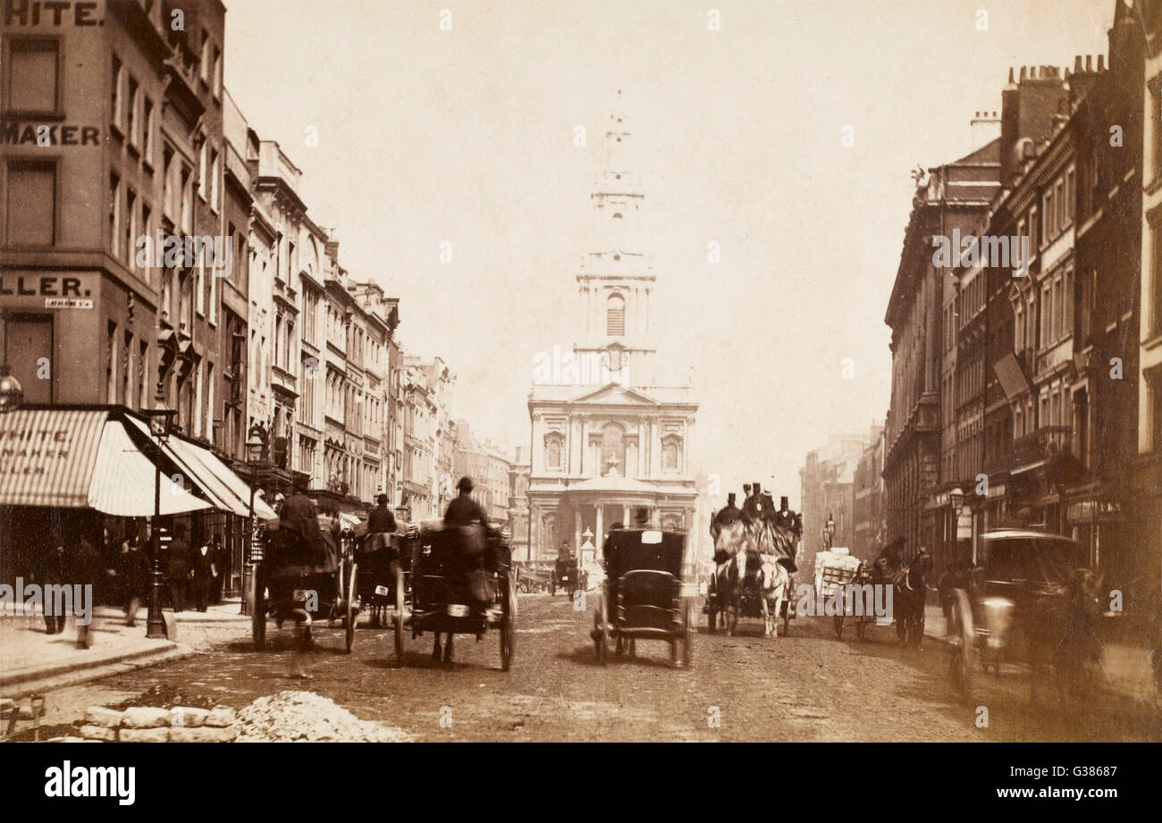 LONDRES/STRAND/1890/PHOTO Banque D'Images