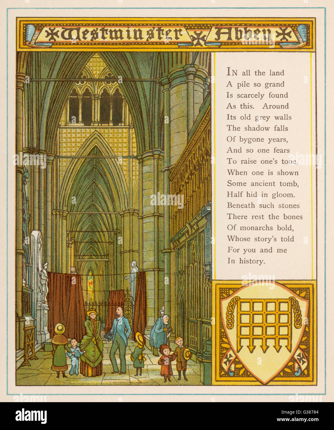 Abbaye de Westminster - 1890 Banque D'Images