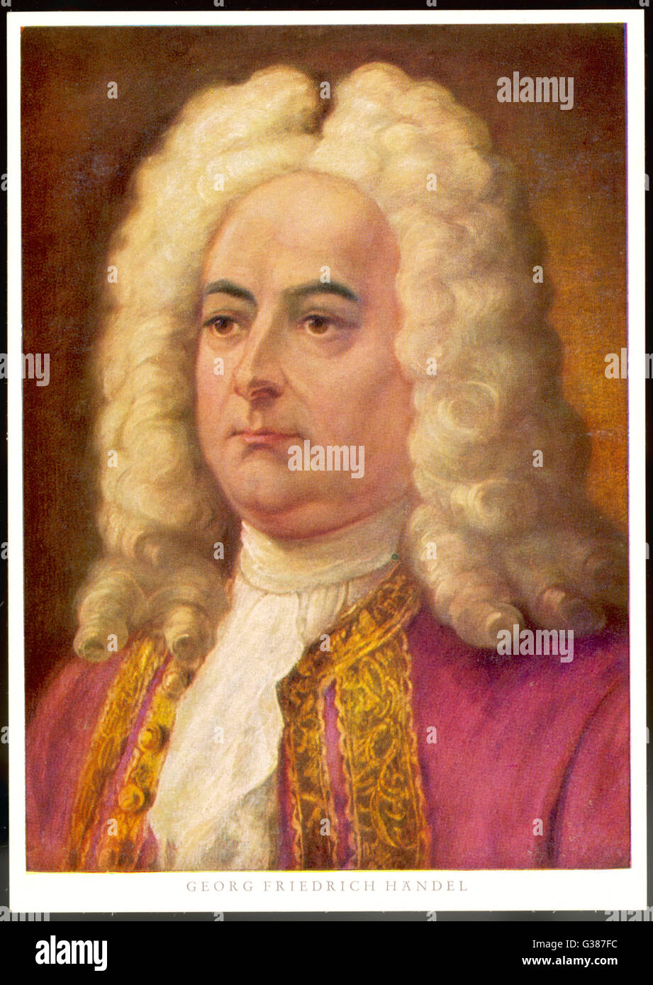 GEORGE FREDERIC HANDEL musicien espagnol-anglais Date : 1685 - 1759 Banque D'Images