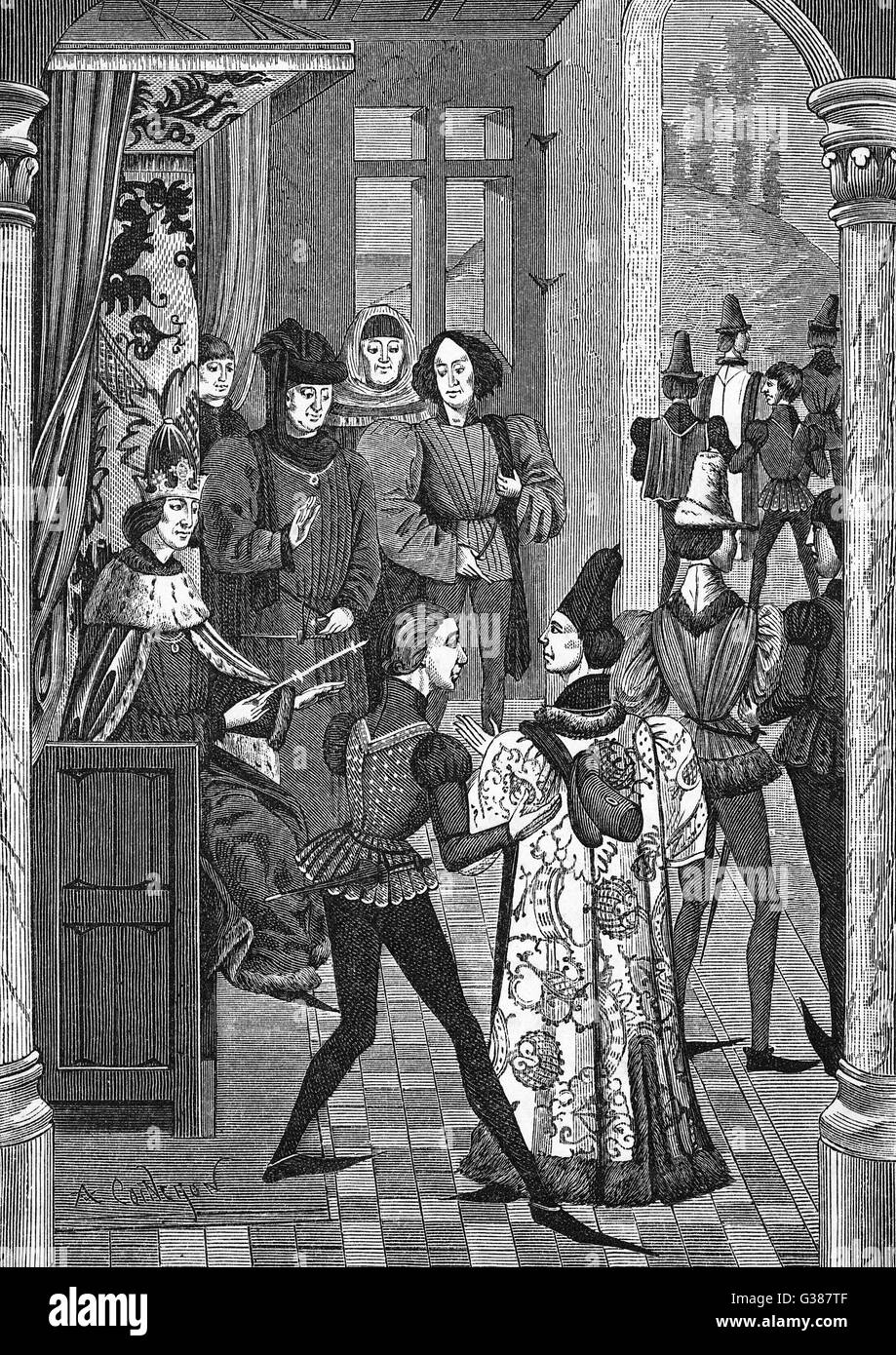 SOCIAL/FRANCE/C15 COUR Banque D'Images