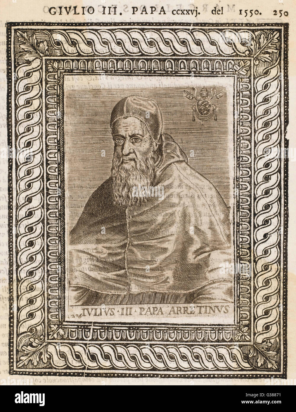 LE PAPE JULIUS III Banque D'Images