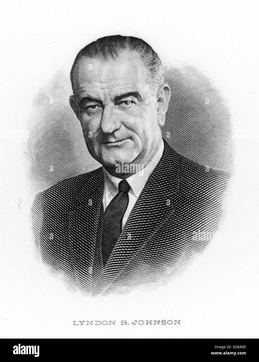 LYNDON B JOHNSON (1908 -1973), le président des États-Unis, 1963-1968. Banque D'Images