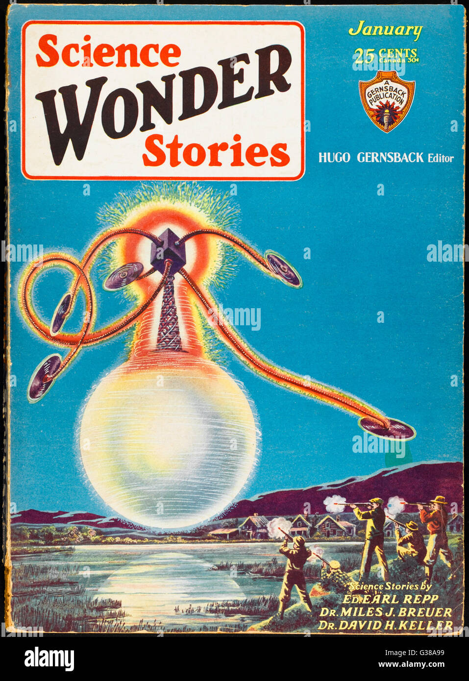 SCI WONDER STORIES/1930 Banque D'Images