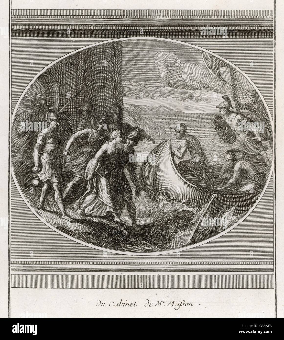 HELEN PÉLOPES AVEC PARIS Banque D'Images