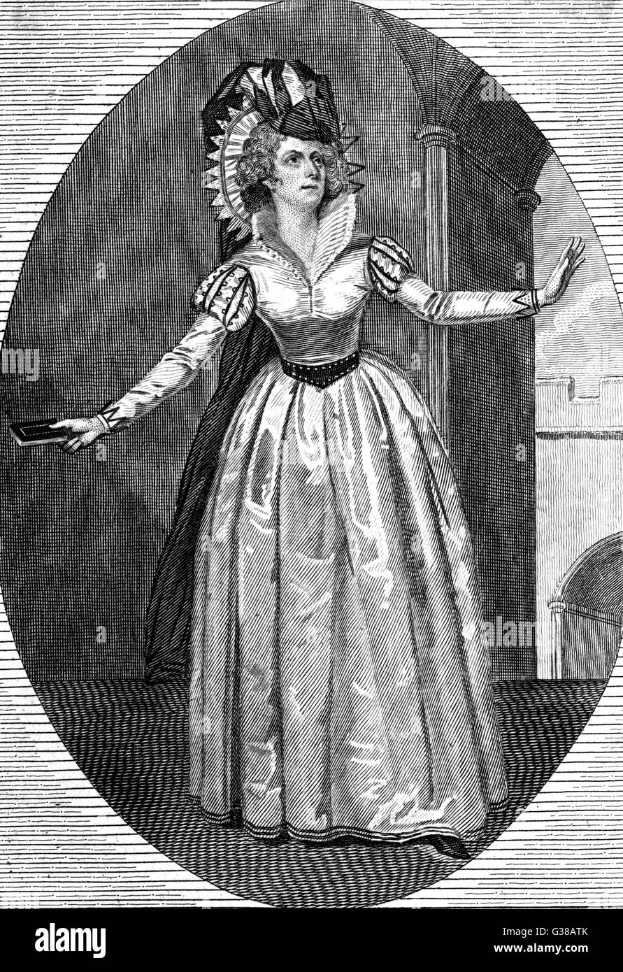 ELIZABETH INCHBALD/GRIS Banque D'Images