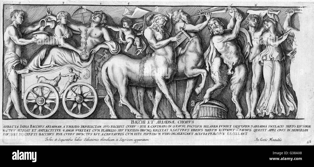 Dionysos - Ariadne Banque D'Images