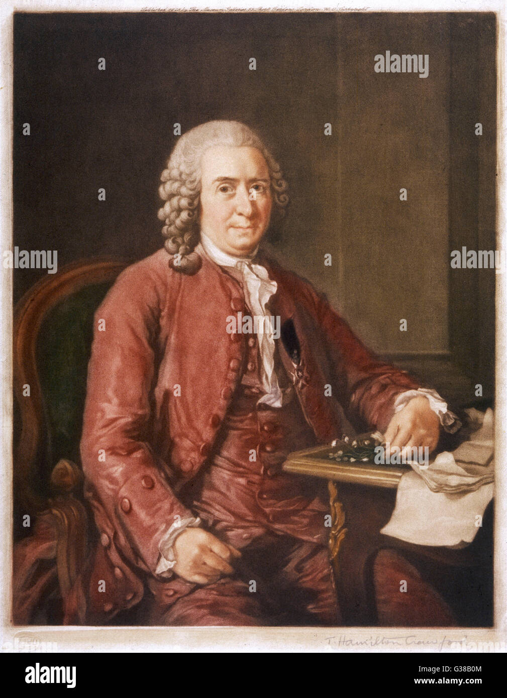 CARL VON LINNE connu comme botaniste et naturaliste suédois Linné. Date : 1707-1778 Banque D'Images