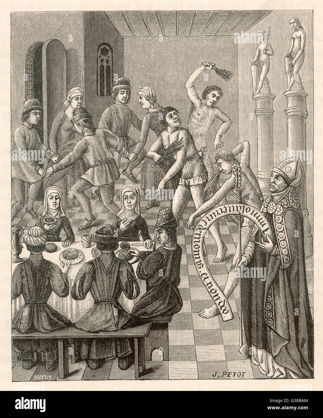 FÊTE OU FLAGELLATION Banque D'Images