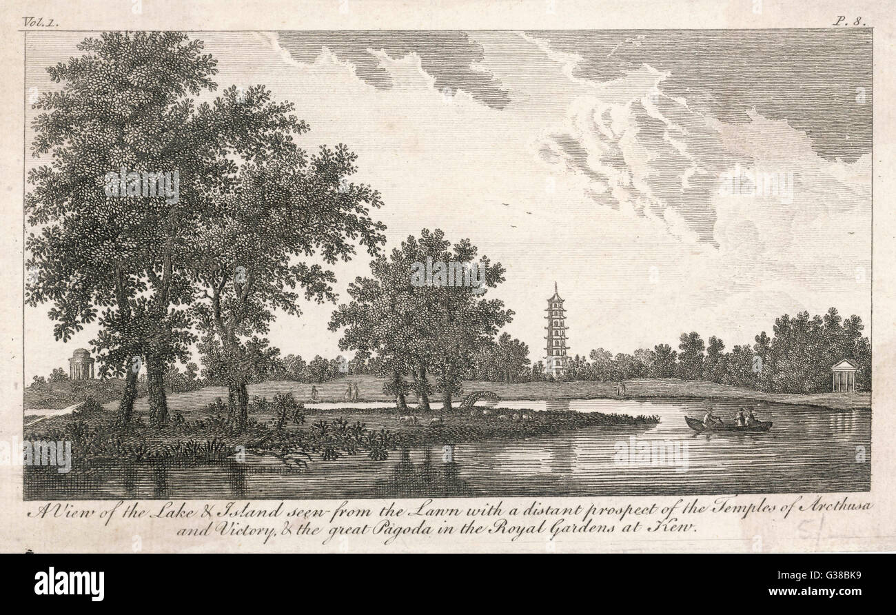 JARDINS DE KEW C1770 Banque D'Images