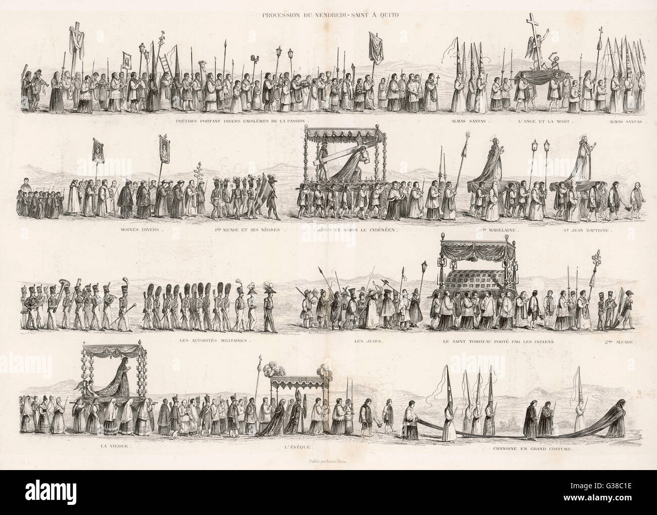 PROCESSION DU VENDREDI SAINT Banque D'Images