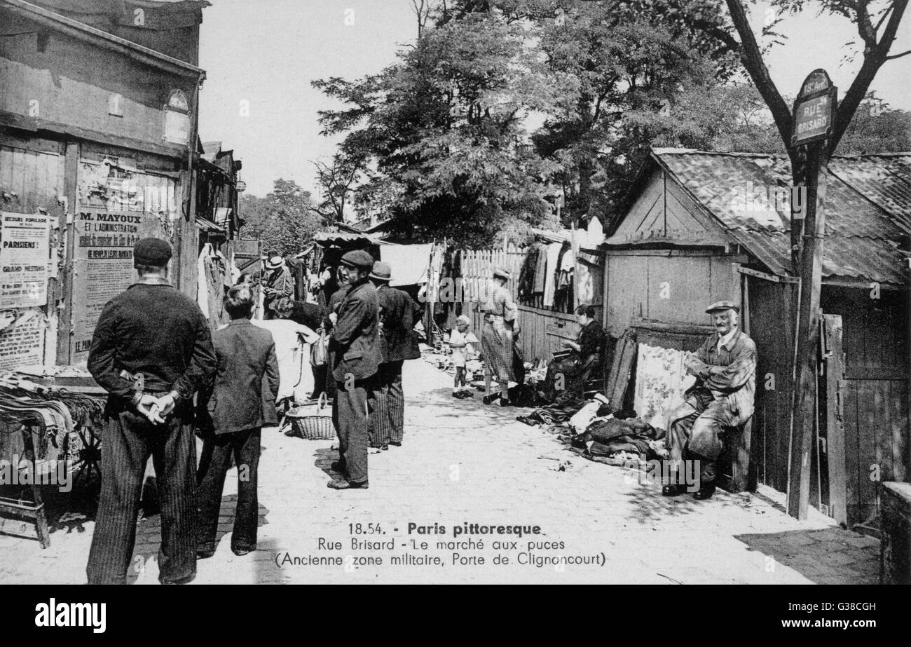 MARCHE AUX PUCES, PARIS, FRANCE Banque D'Images