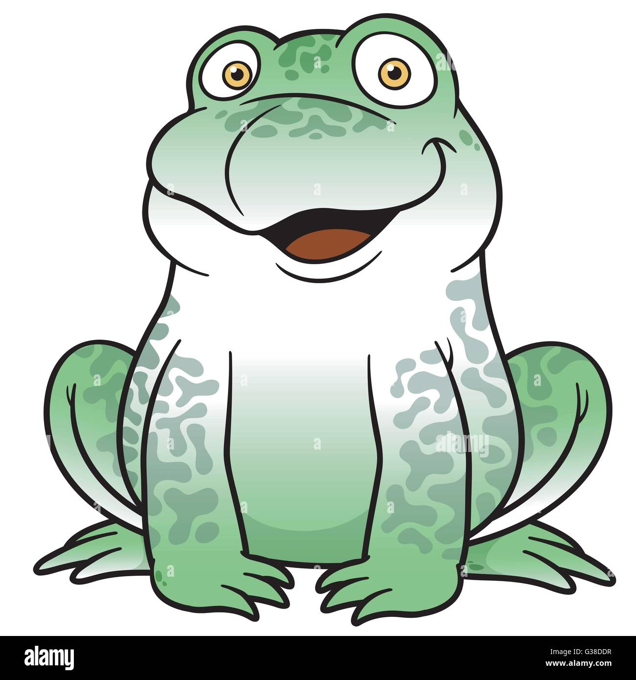 Vector illustration de grenouille Cartoon Illustration de Vecteur