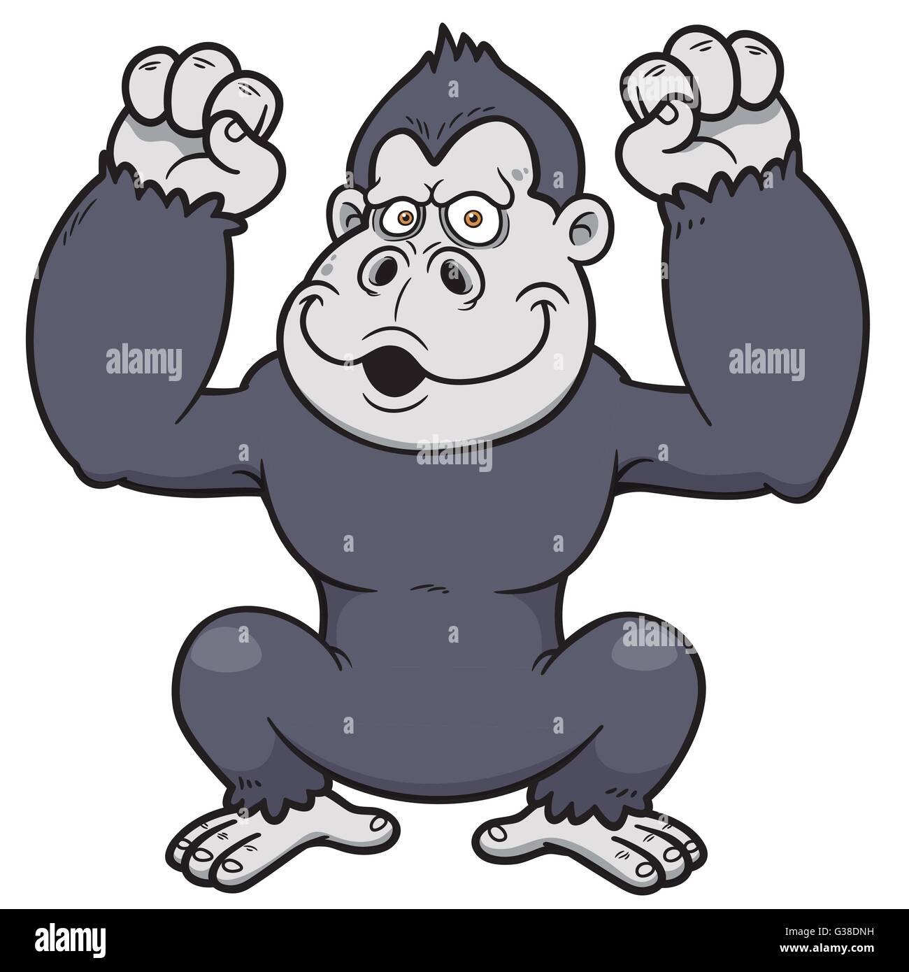 Illustration Vecteur de Gorilla Cartoon Illustration de Vecteur
