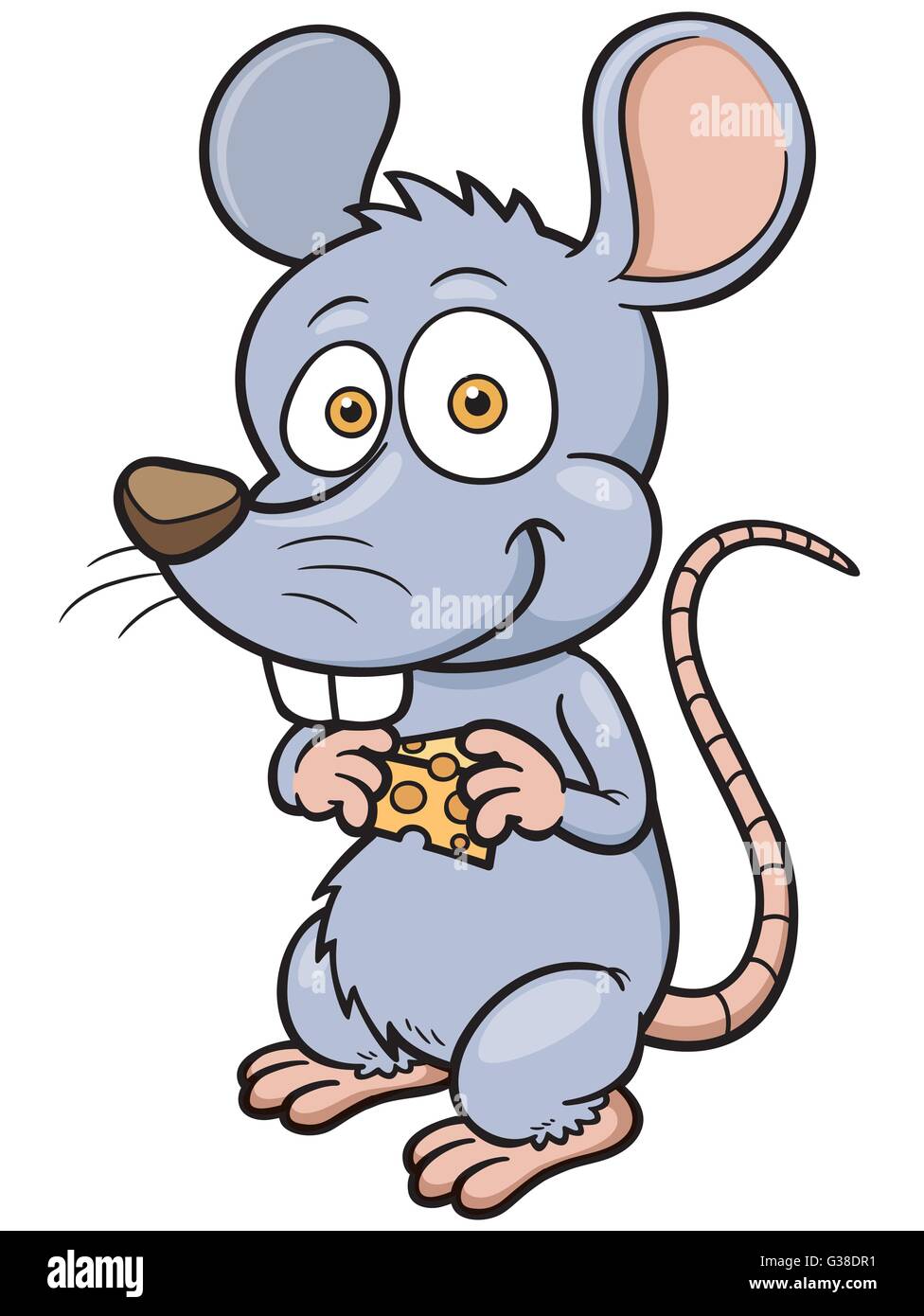 Cartoon Vector illustration de rat Illustration de Vecteur