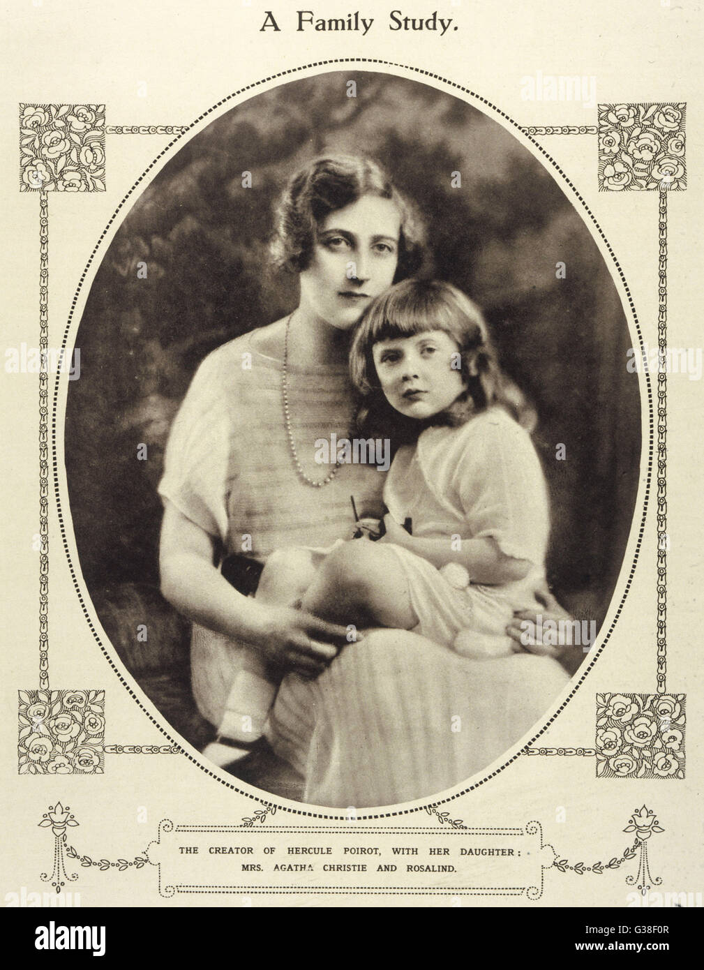 AGATHA CHRISTIE avec sa fille Rosalind Date : 1890 - 1976 Banque D'Images