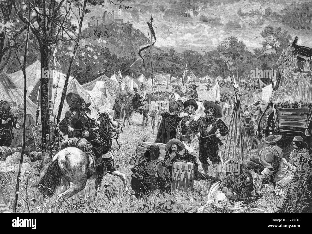 CAMP DE WALLENSTEIN Banque D'Images