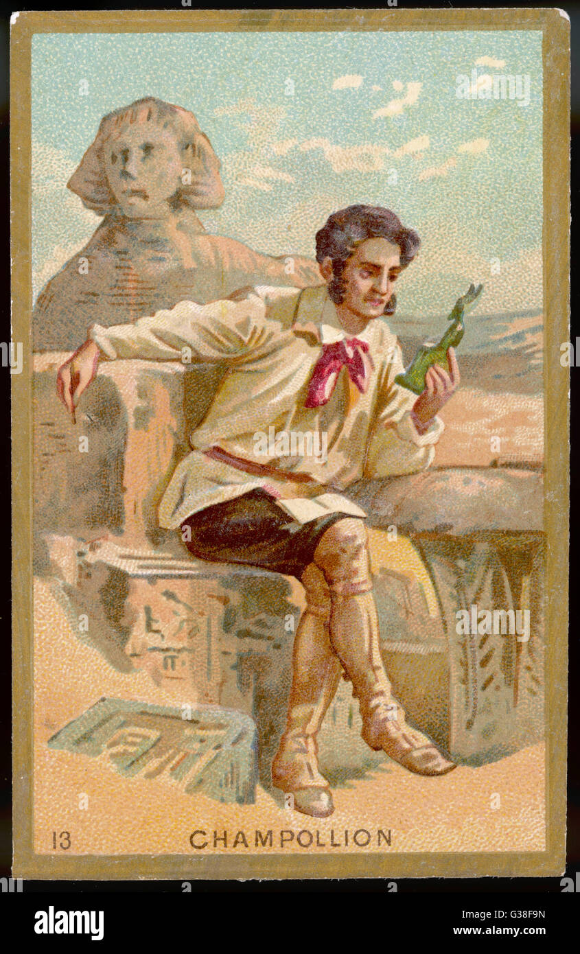 J F CHAMPOLLION Banque D'Images