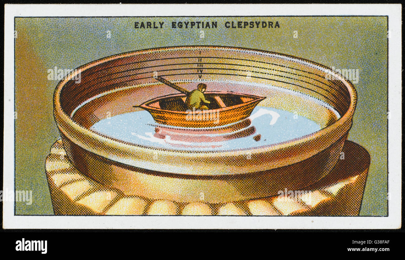 Histoire des clepsydres égyptienne