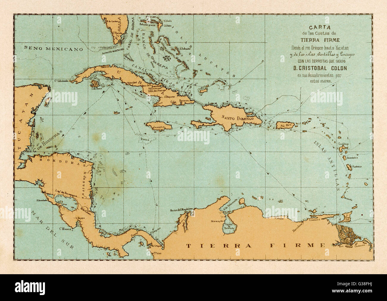 Carte caraibes Banque de photographies et d’images à haute résolution ...