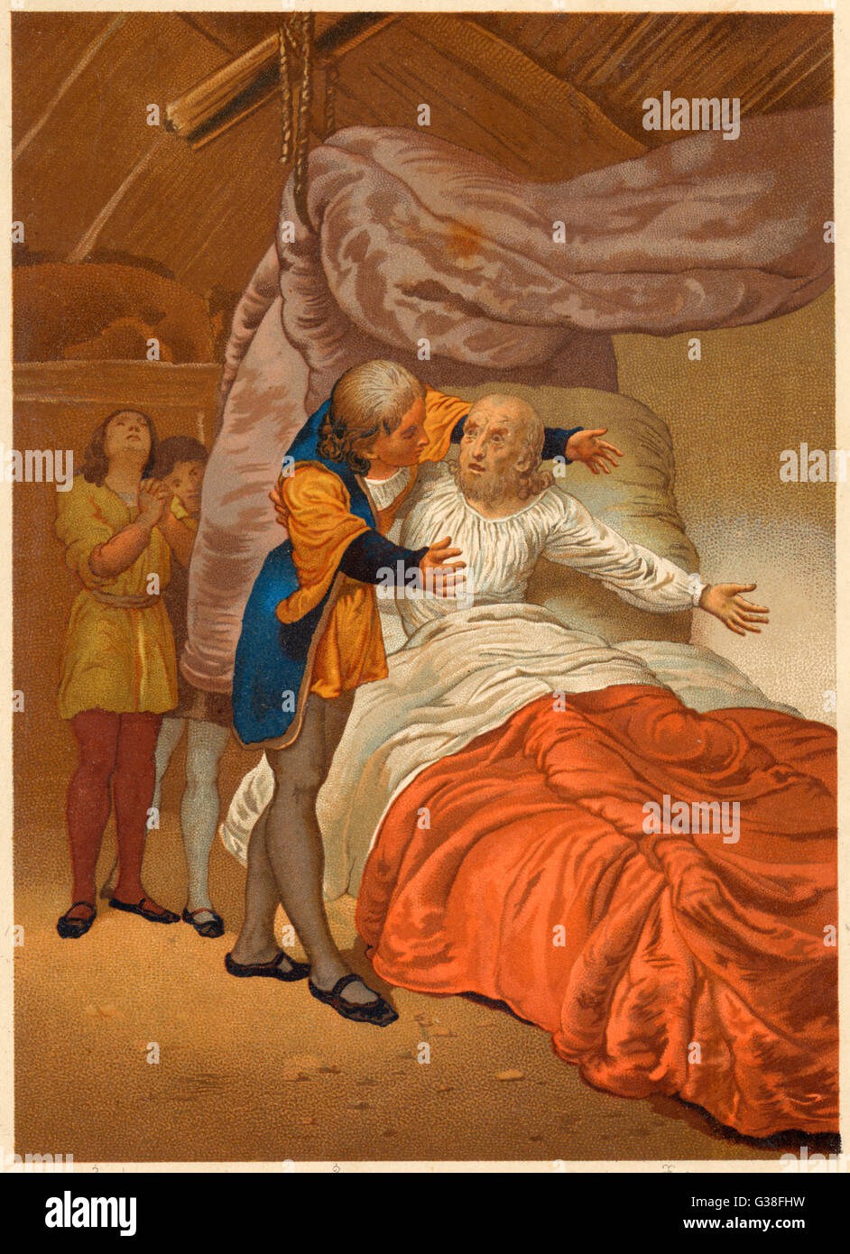 LORGUES/TROUVÉ MALADE PAR SON FILS Banque D'Images