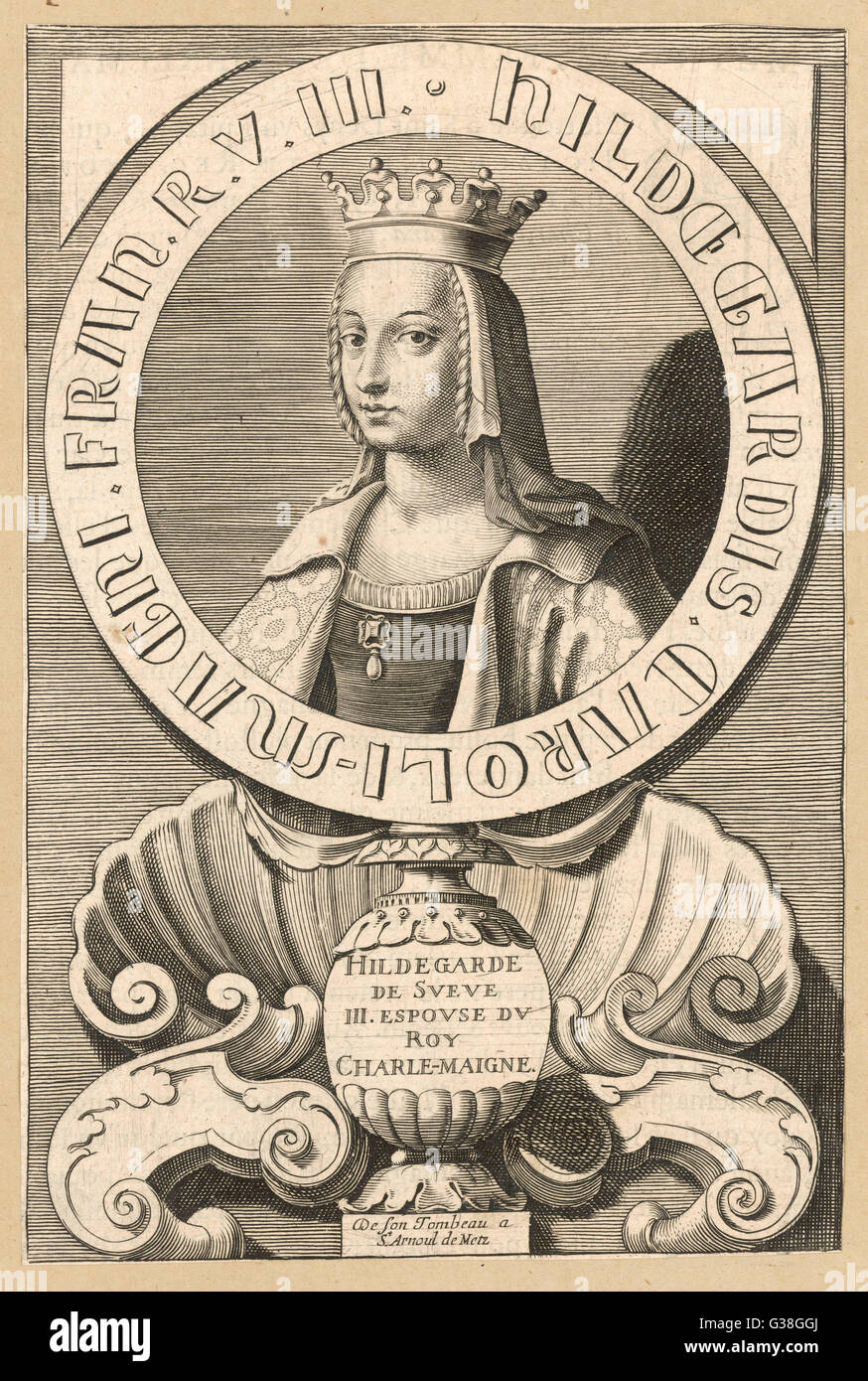 HILDEGARDE, REINE Banque D'Images