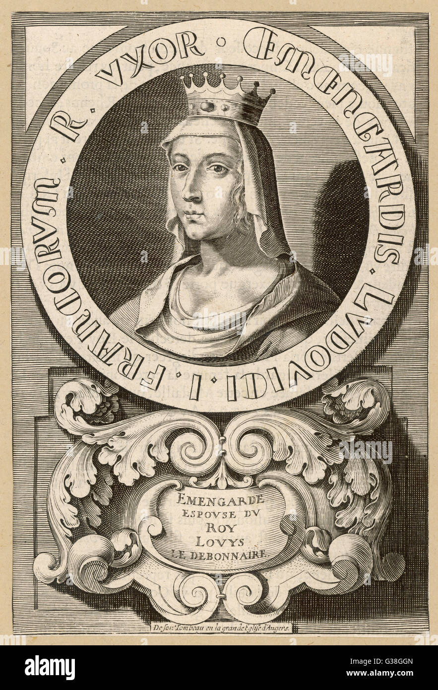 EMENGARDE Q DE LOUIS I Banque D'Images