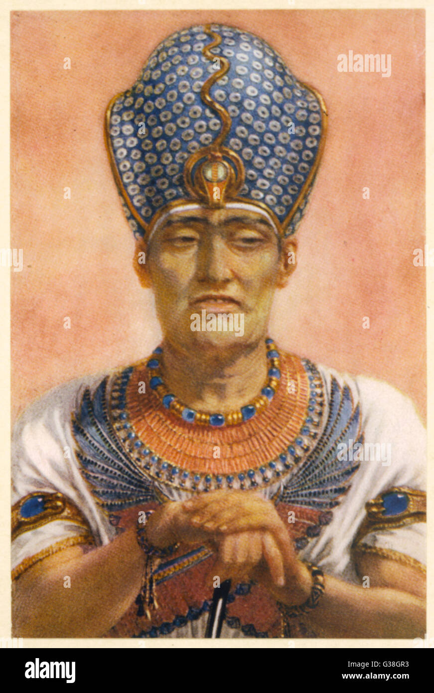 Ramsès III, Pharaon (19ème dynastie) Le dernier des grands pharaons, il était largement engagé à repousser les peuples de la mer. 1182 - 1151 av. J.-C. règne Banque D'Images