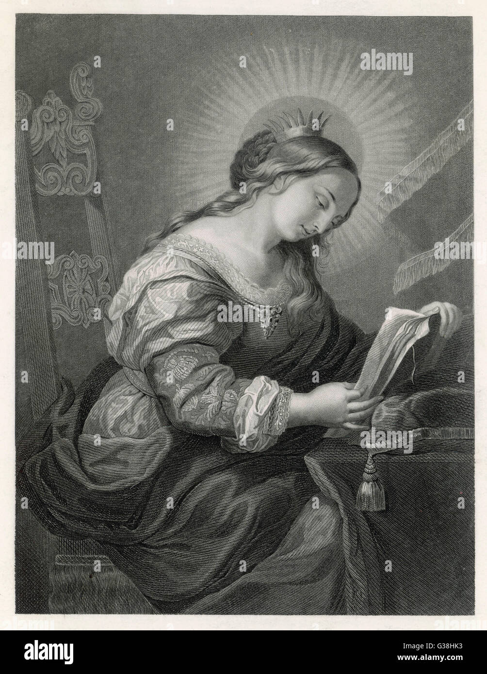 Sainte Marguerite d'Écosse Banque D'Images