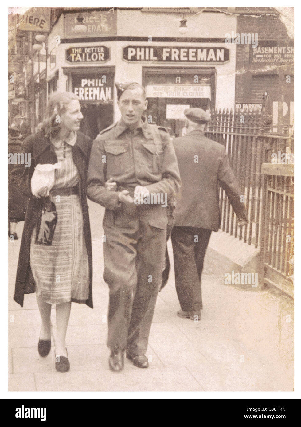 WW2 ROMANTISME EN TEMPS DE GUERRE 1940 Banque D'Images
