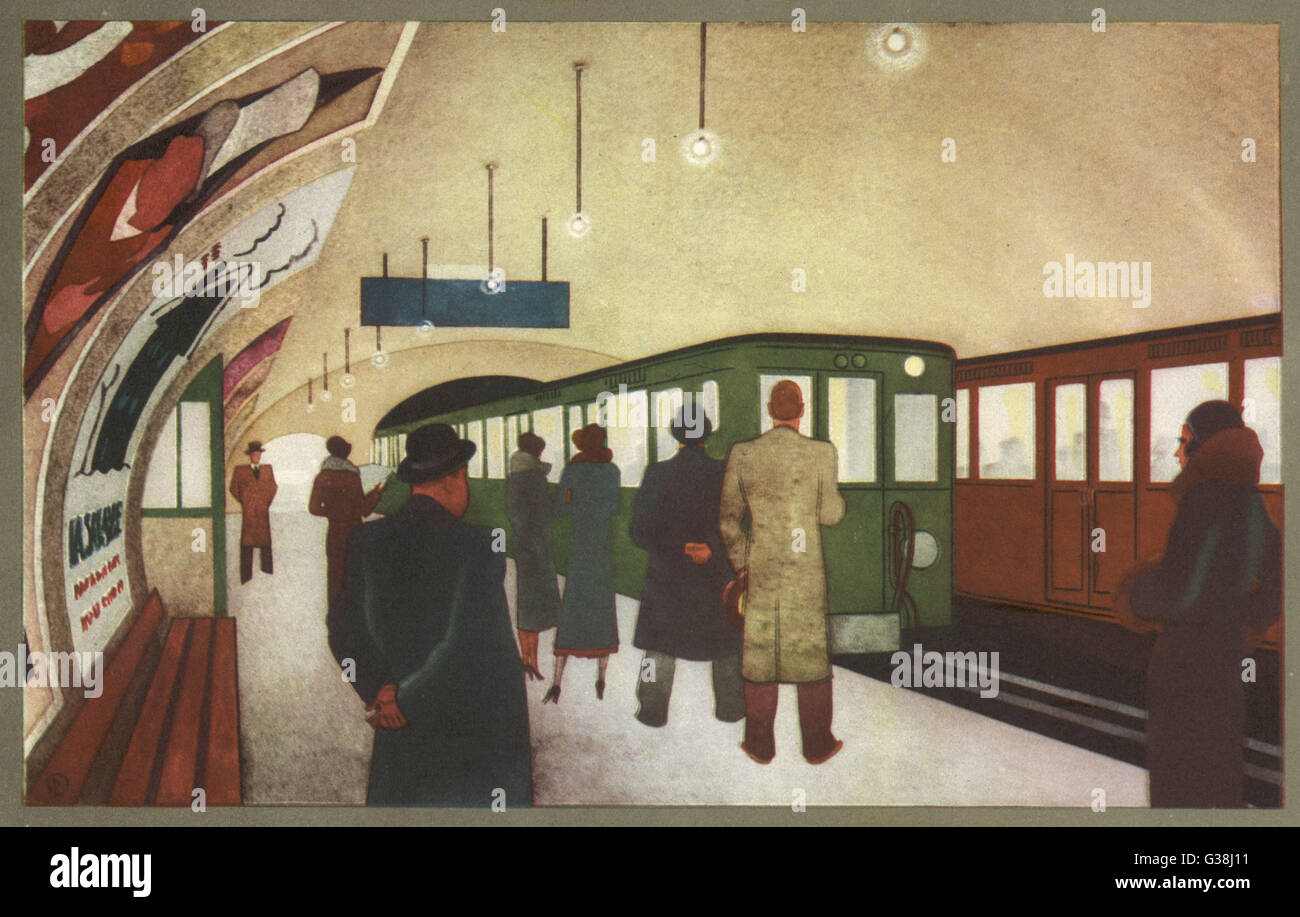 STATION DE MÉTRO, 1931 Banque D'Images