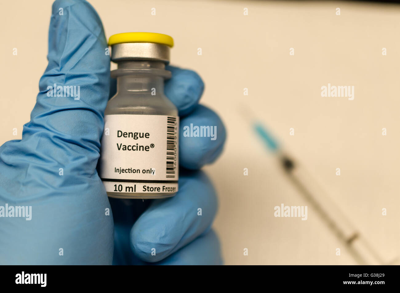 Le vaccin contre la dengue Banque D'Images